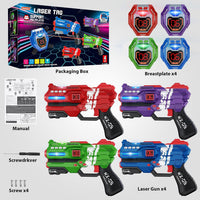 Laser Tag Guns Set of 4 Laser Tag Guns with Digital LED Score Display - Red Purple Green Blue - image 2