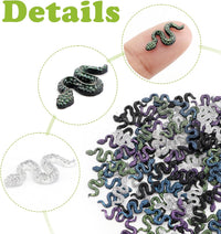 60Pcs Mini Resin Butterflies - 120pcs Mini Snakes - image 4