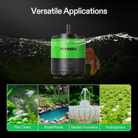 VIVOSUN 400GPH Sub Water Pump for Fish Tank, Pond, Aquarium - 5"×4"-210 (Pack of 2) - image 4