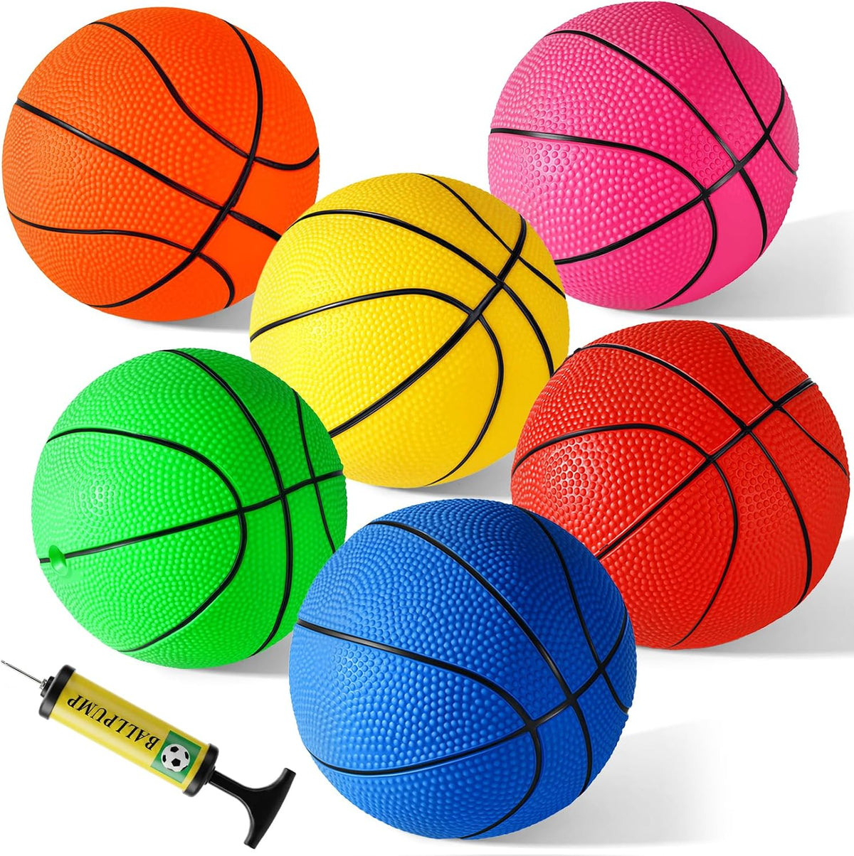 Shindel 5 Inch Mini Basketball - Multi-Color