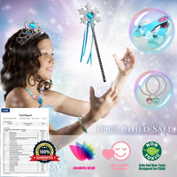Mrabbitoo princess dress up set with tulle skirts, play heels, crowns and jewelry - view 8