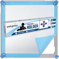 SureGrip Pee Pad Holder - Fits All Common Pad Sizes, 100% of Urine Stays on Pad, Built-in Lock & Release Pad Grips Secure Pad to Holder, Holder Can Secure to Floor, No Sliding or Folding