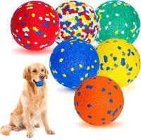 6 Pack Dog Balls Tennis Ball for Aggressive Chewers Indestructible - 6 Balls (2.75")