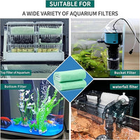 Aquarium Filter Sponge Fish Tank Pond Filter Media Filters Pad for Fish Tank,Filter Freshwater, Saltwater Aquariums, Reusable Fish Pond Filter Material, 0.27" Thick, Green