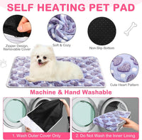 4 Pack Self Heating Cat Pad Self Warming Dog Mat, Heart - Hearts / 20 x 28 Inches - image 3