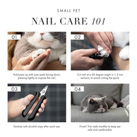 Tweezerman Small Nail Clippers for Dogs & Cats, Manual Professional Dog & Cat Nail Trimmer with Ergonomic Handle
