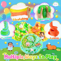 6 Pack Halloween Slime Kit, Cloud Butter Slime for Girls Boys – Fun for Kids & Family - Capybara - image 4