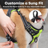 PoyPet No Pull Dog Harness Medium - Medium / Green - image 4