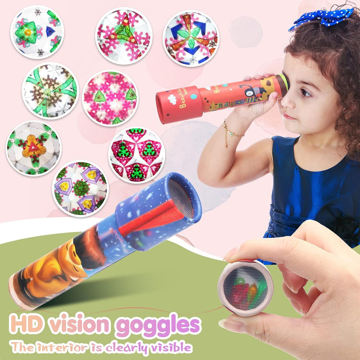 Yunsailing mini vintage style kaleidoscopes, 30 pack of cardboard party favors - view 8