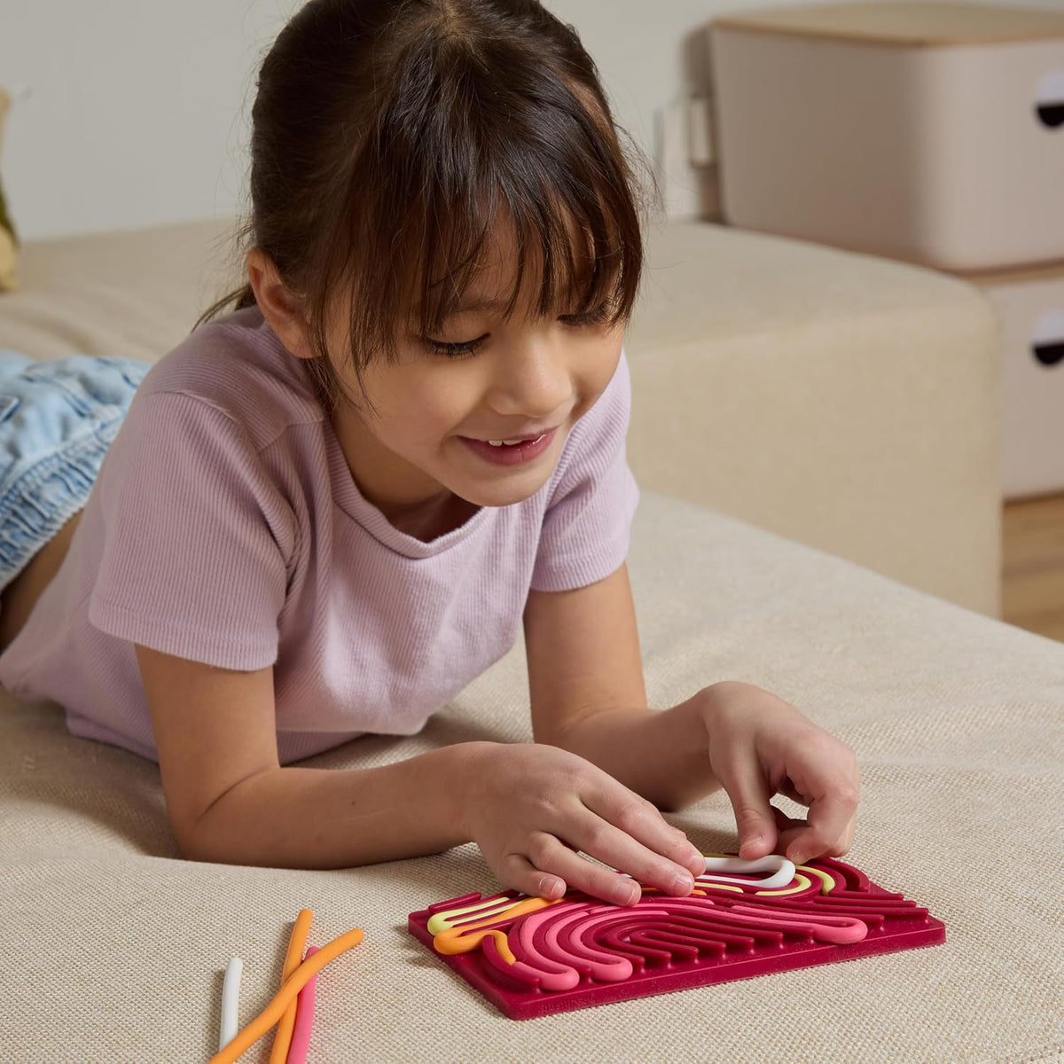 Pushpeel Sensory Activity Board: Silicone Fidget Toy for - Granite / Original Board - image 2