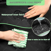 PETSFIT Travel & Portable Cat Litter Box - Leak-Proof, Waterproof Bottom, Collapsible Litter Boxes Perfect for Hotel/Lawn/Car Travel