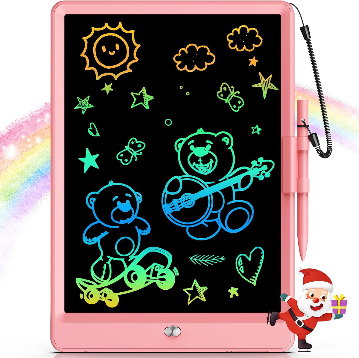 10 Inch LCD Writing Tablet for 3-8 Year Olds - Pink / 10 inch