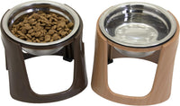 SportPet Elevated Stainless Steel Dog Food & Water Bowls