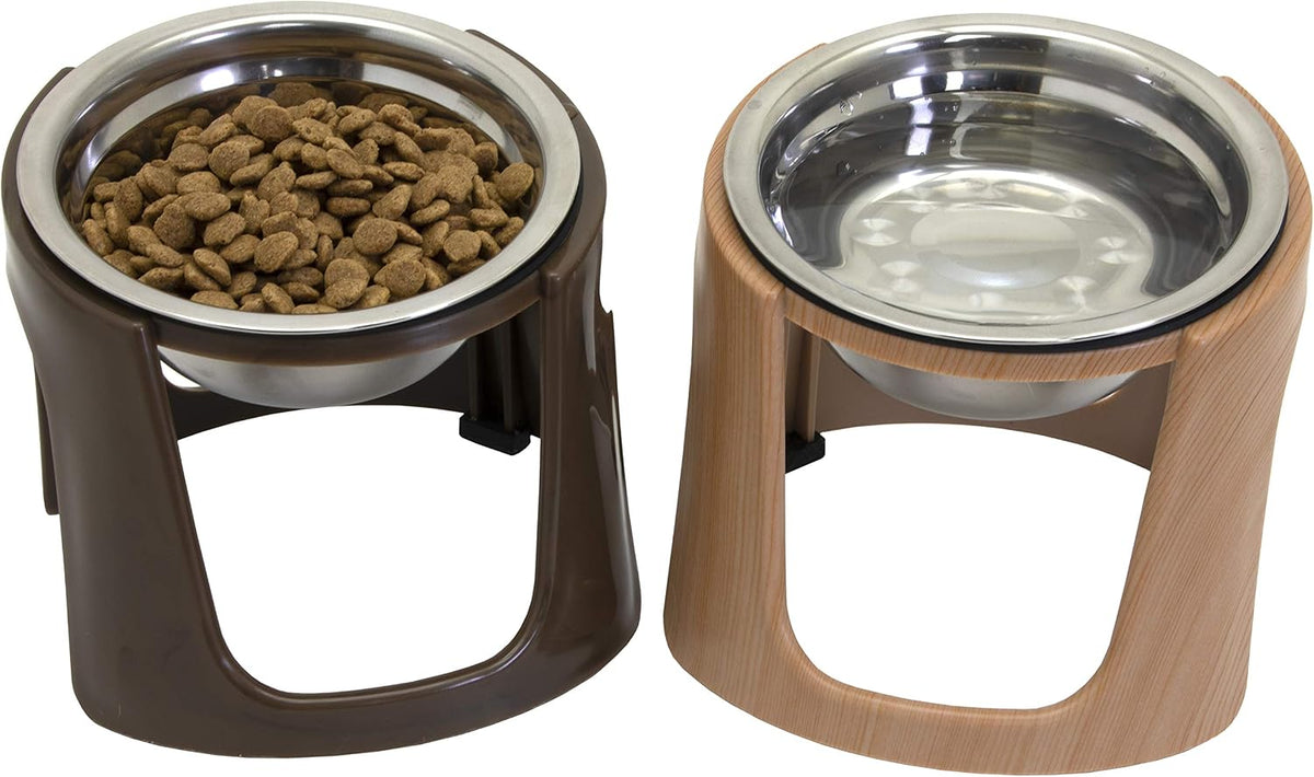 SportPet Elevated Stainless Steel Dog Food & Water Bowls