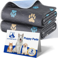 Aitmexcn Washable Pee Pads for Dogs, 24''x36'' - Colour Paws / 24*36''-2pcs