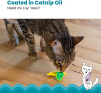 Catstages Strawbabies Dental Cat Chew Toy with Catnip & Feathers - Lemon - image 4