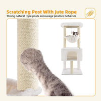 32" Cat Tree for Indoor Cats - Beige 1 / 43.3" - image 4