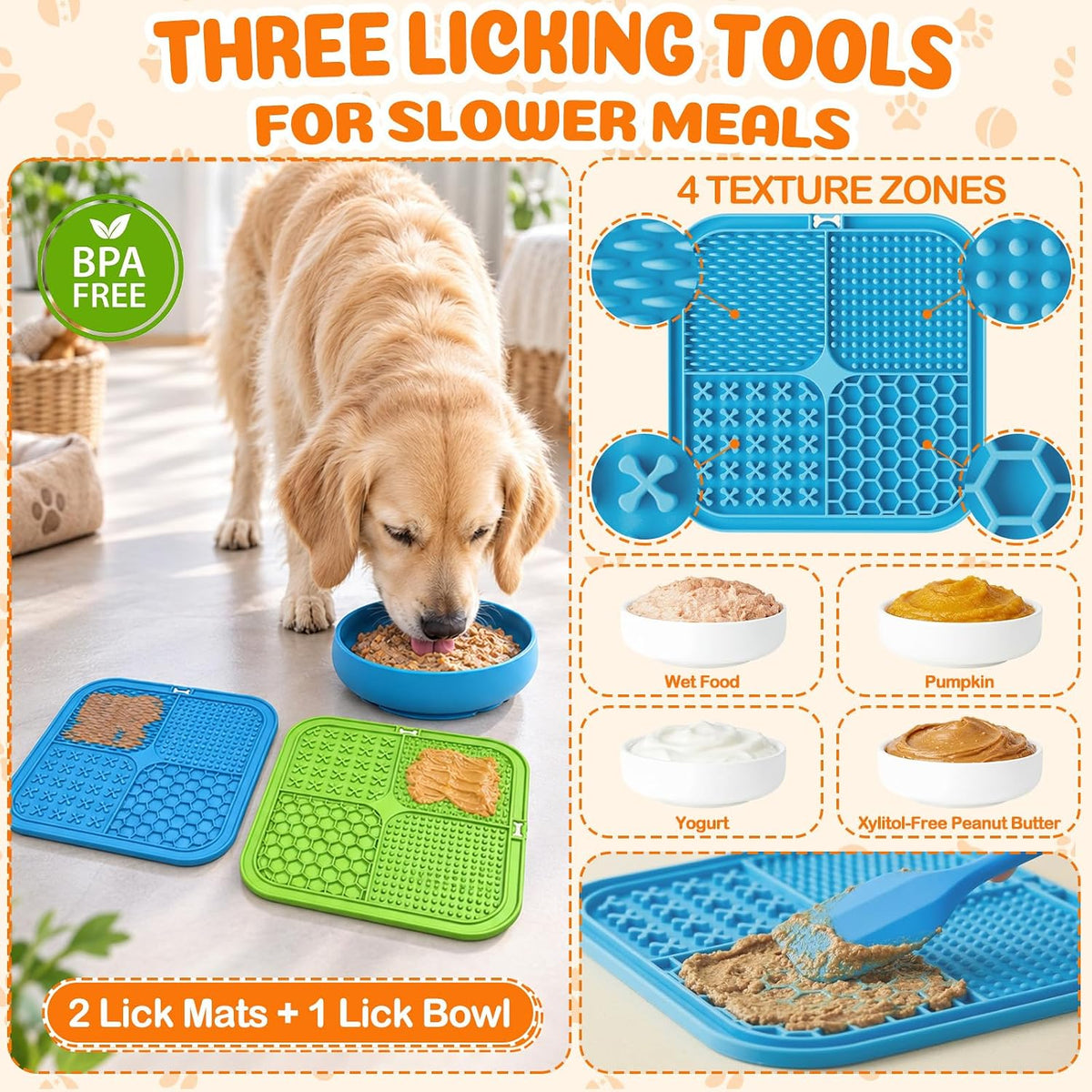 KILIN Dog Enrichment Toys 5 Pack, Lick Mat for Dogs - image 4