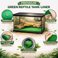 47" x 24" Large Reptile Carpet Terrarium Liner Bedding Reptile - Green - image 4
