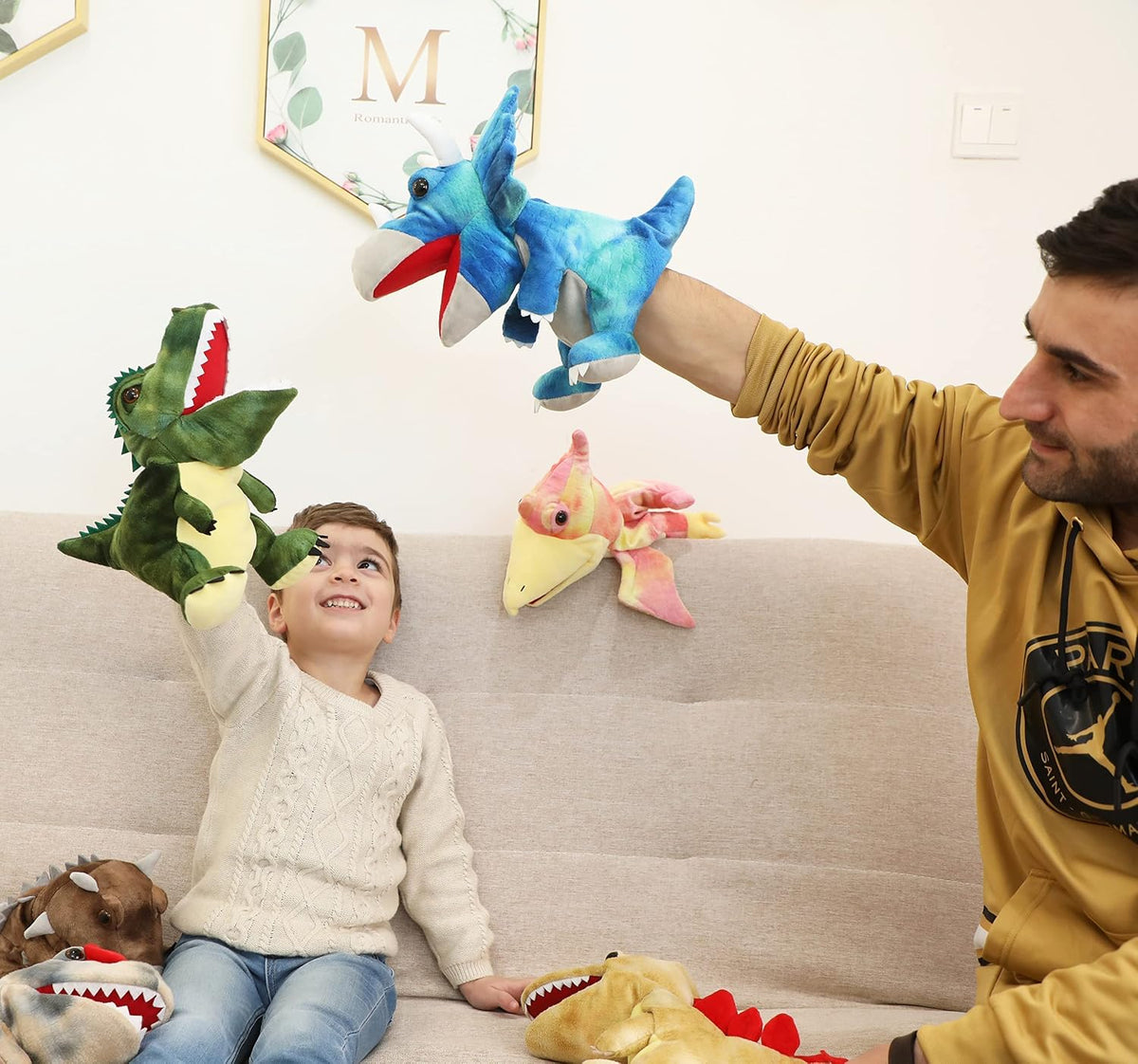 Puppet Hand Puppets for Kids - Dinosaur 1 - image 4