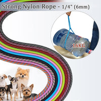 WYuZe 5ft Puppy Leash for Small Dogs Cats - Black Red / 5 FT (3~18 lbs) - image 4