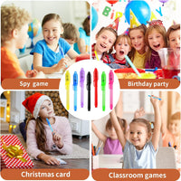 WEST STORY 16 pack invisible ink pens with UV light for kids spy parties - view 7