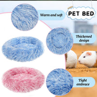 2 Pack Guinea Pig Beds Warm Winter Hamster Small Animal Bed – Daily Care for Small Pets - Pink and Blue - image 3