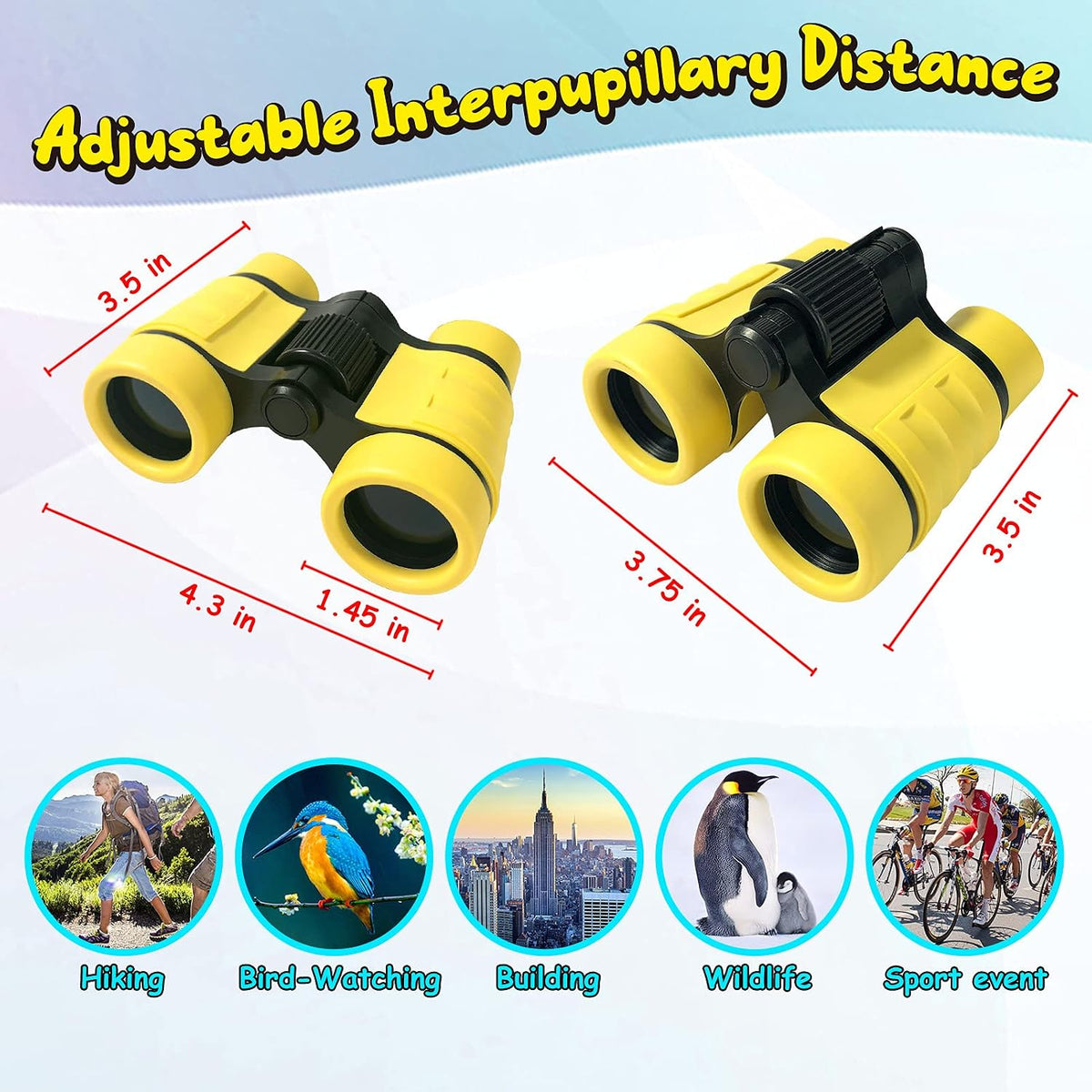 ESSENSON Binoculars for Kids - yellow - image 3