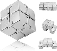 DOLASEV silver metal infinity cube fidget toy made of zinc alloy - view 4
