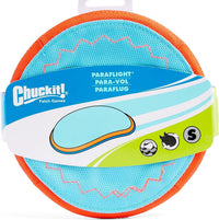 Chuckit! Paraflight Flying Disc Dog Toy, Floats, Size Large - Small / Blue/Orange - image 2