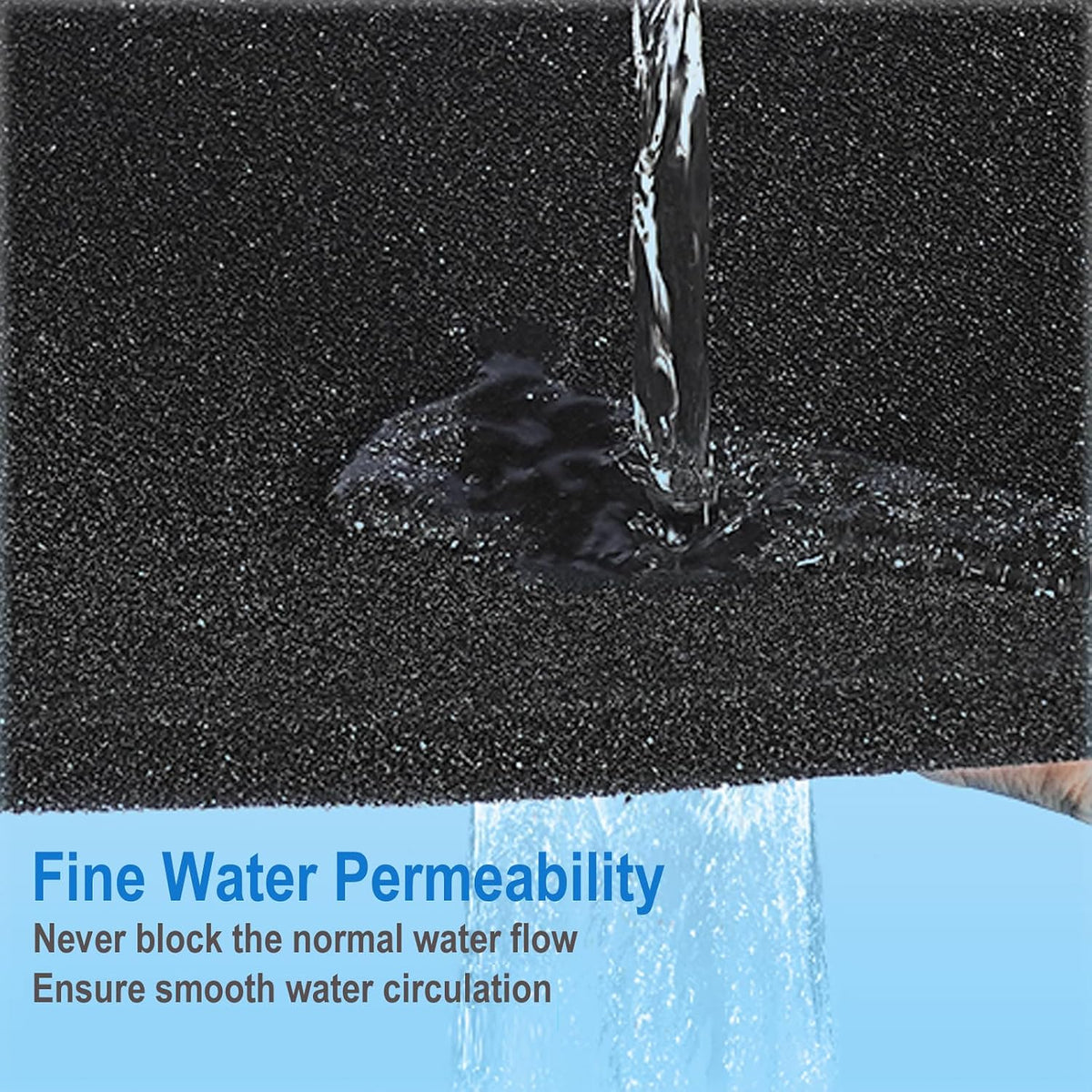 AQUANEAT Aquarium Bio Sponge Filter Media Pad 36" x 12" x 1" / 72" x - 72" x 12" x 1" - image 2