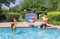 Poolmaster Classic Pro Rebounder poolside basketball hoop set with backboard, net and weighted deck  - view 2