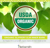 Herbsmith Organic Slippery Elm - Digestive Aid for Dogs and Cats - Constipation and Diarrhea Relief for Dogs and Cats - Megaesophagus Dog Aid - 450g