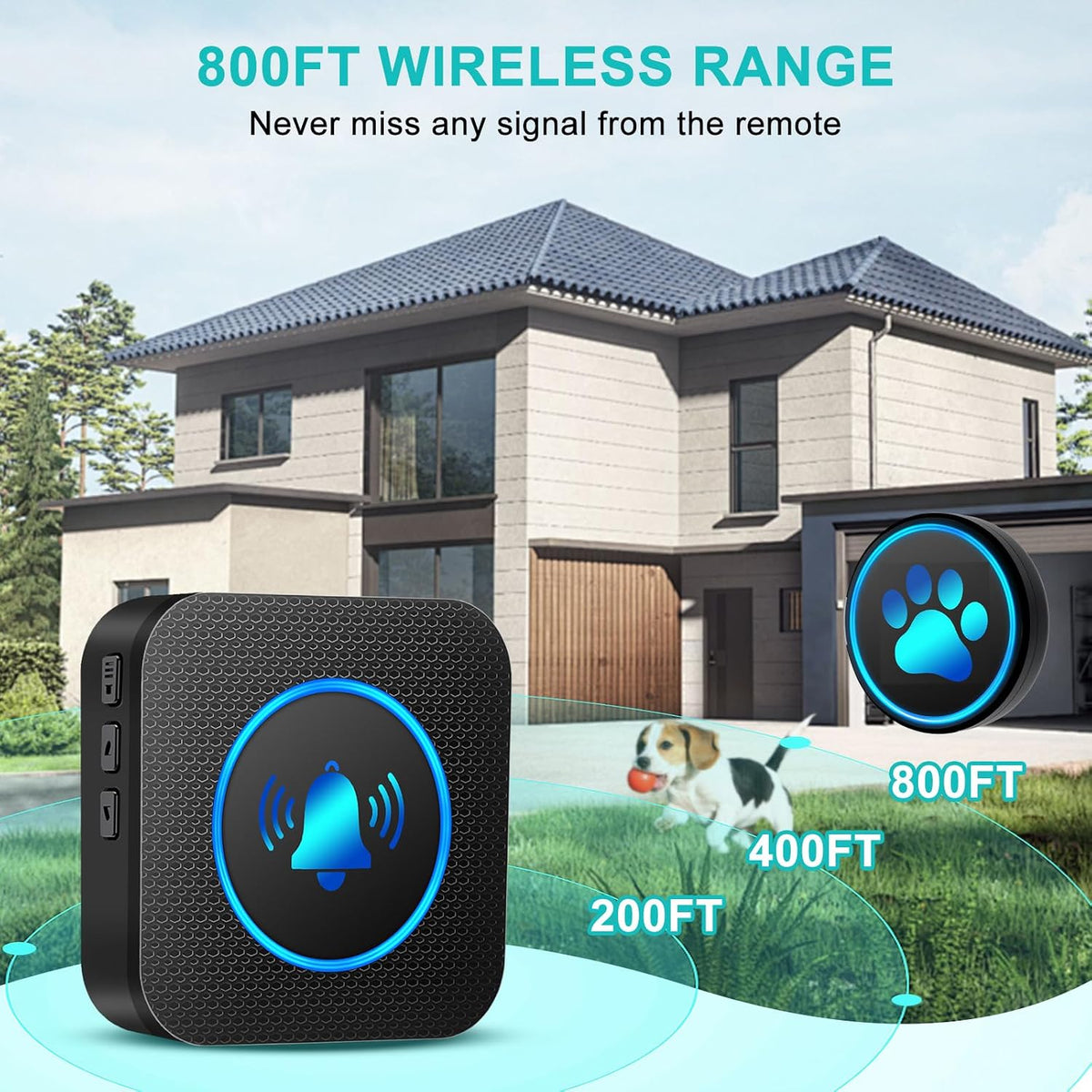 Dog Door Bell for Potty Training - 3 Button - image 2