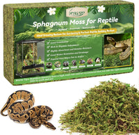 14OZ Natural Sphagnum Moss for Reptile Terrarium Substrate Bedding – Daily Care for Reptiles And Amphibians - 14 OZ