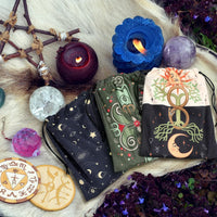 Shappy 6 Pcs Velvet Drawstring Pouches for Tarot Cards Dice - Classic Style - image 3
