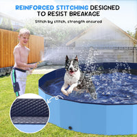 47'' Foldable Dog Pet Bath Pool, Heavy Duty Non-Slip Kiddie Pool - XXXXXL - 97*16 IN - 511 Gal - image 3
