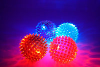 JA-RU Light Up Rubber Spike Balls Fidget Toy 695-4p – Fun for Kids & Family - Spike Balls / 8 Giant Balls - image 2