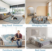 Extra Large Washable Pee Pads for Dogs (72"x72"), Upgrade Reusable Puppy Pads with Non-Slip Rug Pad, Super Thickening Absorbent Leakproof Dog Traning Pads Whelping Pad for Dogs, Doggie