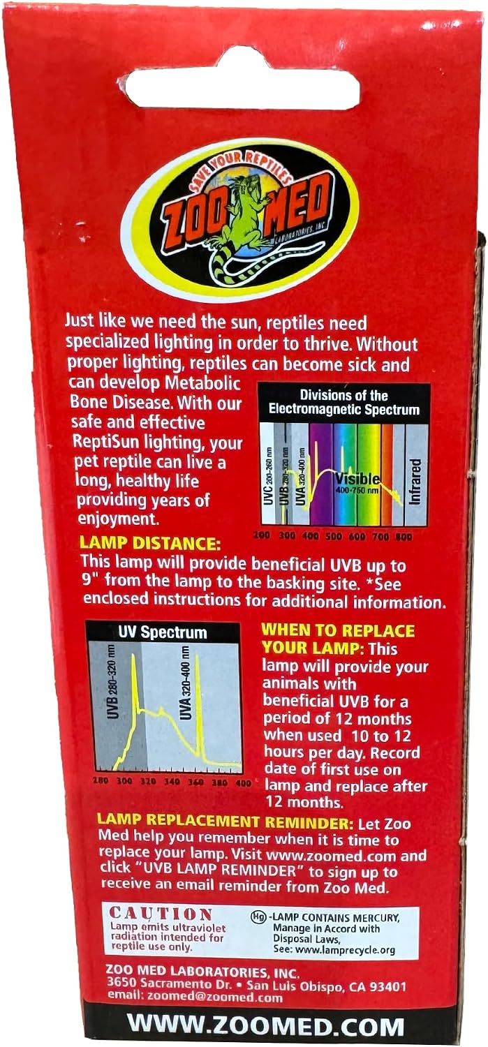 Zoo Med ReptiSun 5.0 Mini Compact Fluorescent Lamp 13 Watts – Essentials for Reptiles And Amphibians - 2 Count (Pack of 1) - image 2
