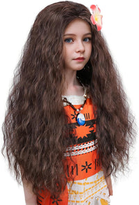 MUPUL kids long black braided wig with bangs for Halloween costumes - view 14
