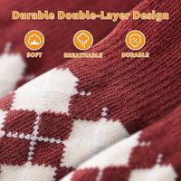 LOOBANI Dog Socks to Prevent Licking Paws - Dog Socks for Hardwood Floors Anti Slip for Traction Control - Dog Grippy Socks for Senior Dog Small Medium Large Dogs on Tile Floors, Red XL