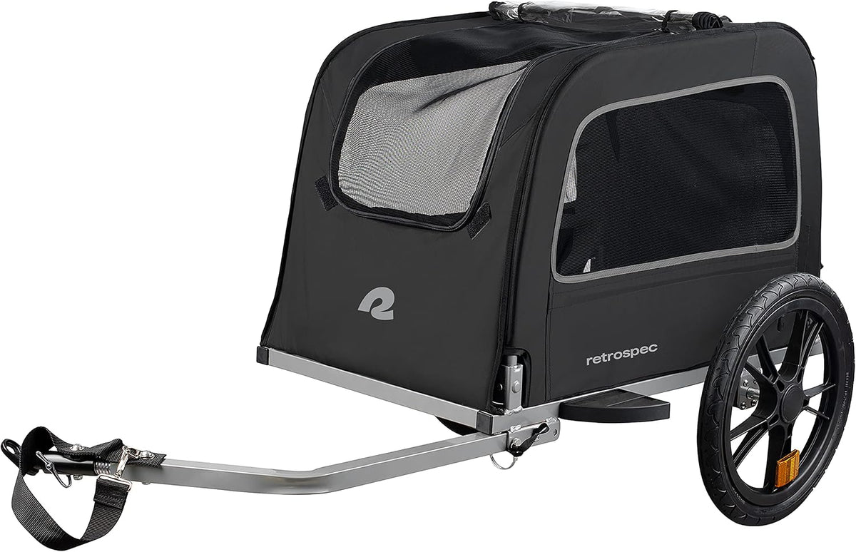 Retrospec Rover Waggin' Pet and Dog Bike Trailer - Black / Trailer - image 2