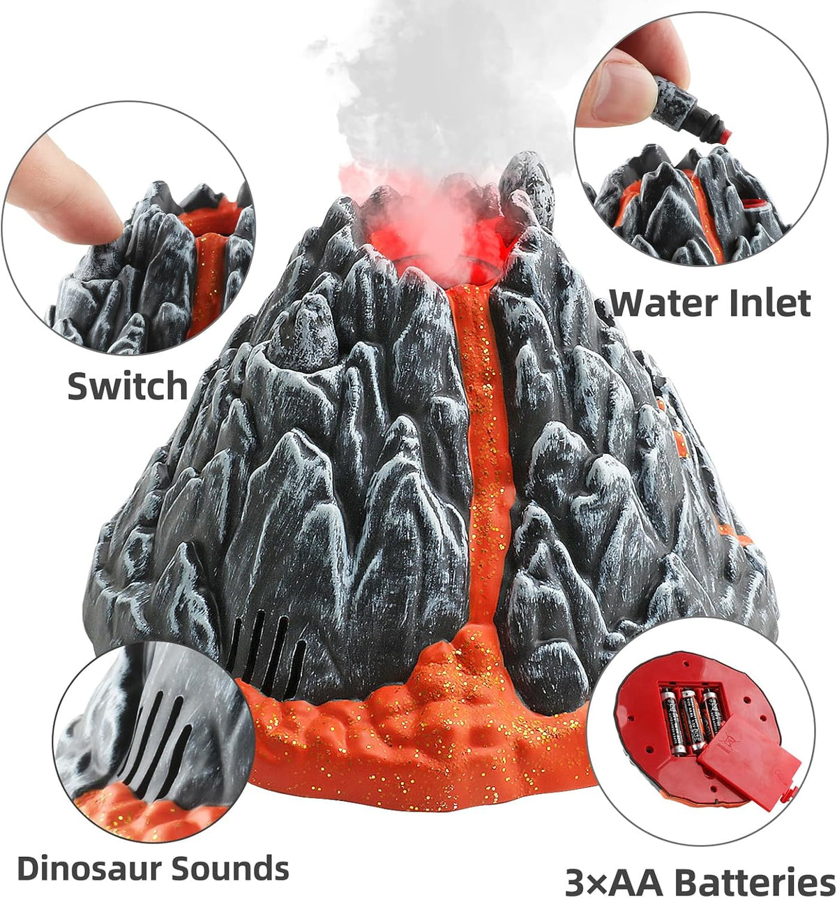DINOBROS Volcano Toy for Kids 3-5 - image 3