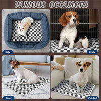 2 Pack Self Warming Cat Dog Bed Pad - Dark Grey / 21" X 14" / Plaid - image 3
