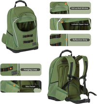 Petsfit Pet Dog Carrier Backpack with Upgraded Weight Reduction Design - 14.0"L x 9.5"W x 19.5"H / Green - image 3