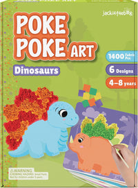 Jackinthebox Poke Art Magical Flower Pressing Craft Kit for Girls - Dinosaur