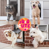 2-Pack Medium Dog Door Replacement Flaps with Screws – Essentials for Dogs - Medium*1 - image 2