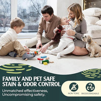 Sprinkle & Sweep Enzyme Carpet Shampoo (32oz) - Carpet Cleaner Solution to Eliminate Tough Stains & Neutralize Odors at the Source - Car, Furniture, Carpets & Rug Cleaner - Use with All Machines