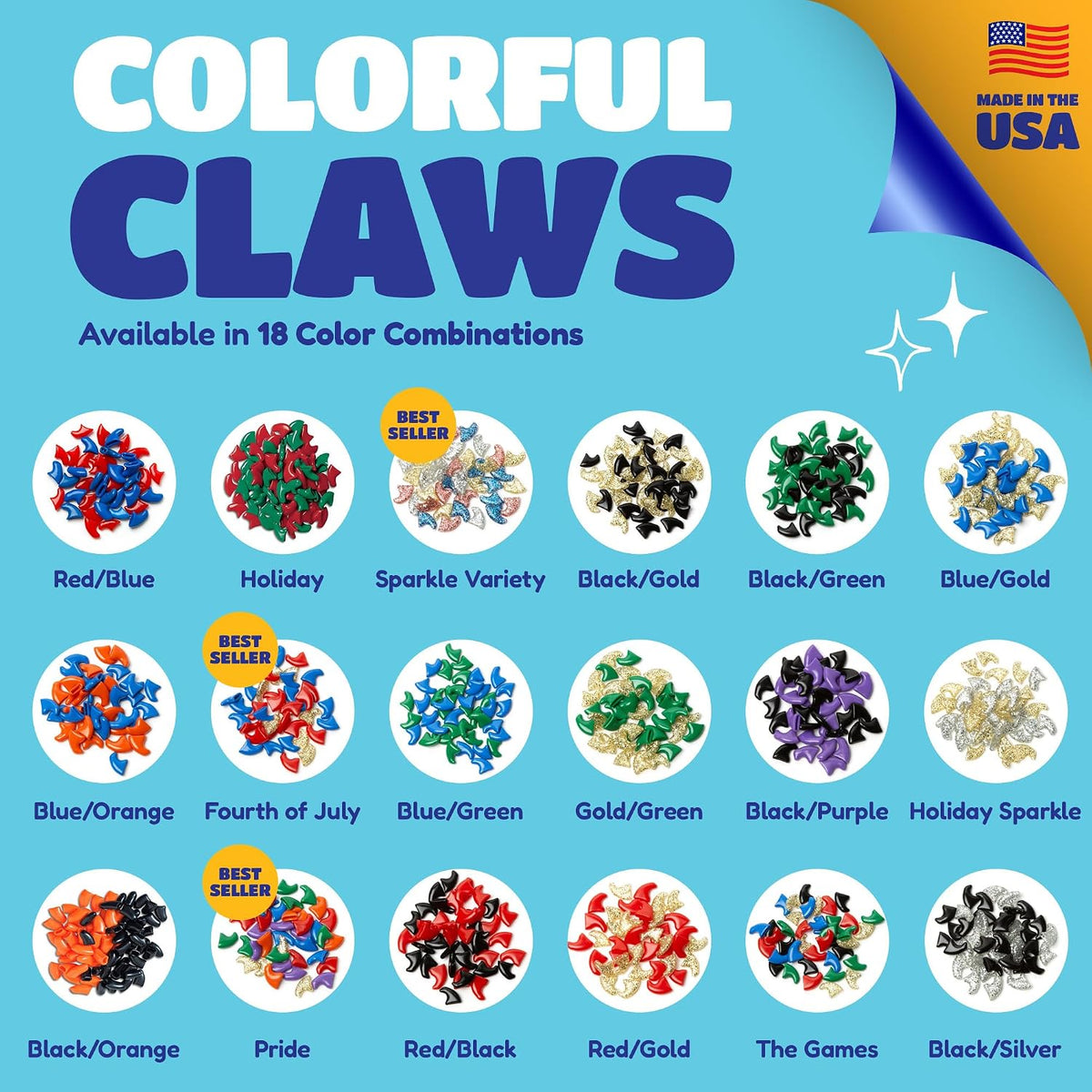 Soft Claws Nail Caps for Medium Cats, 40 Caps - Orange / Large - image 3